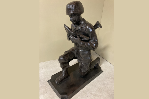 Kneeling American Soldier Statue- $3,000