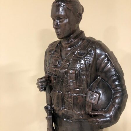 Female Standing American Soldier Statue - $3,000