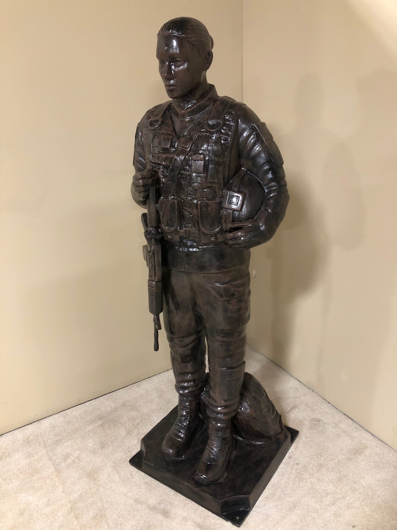 Female Standing American Soldier Statue - $3,000 - Image 3