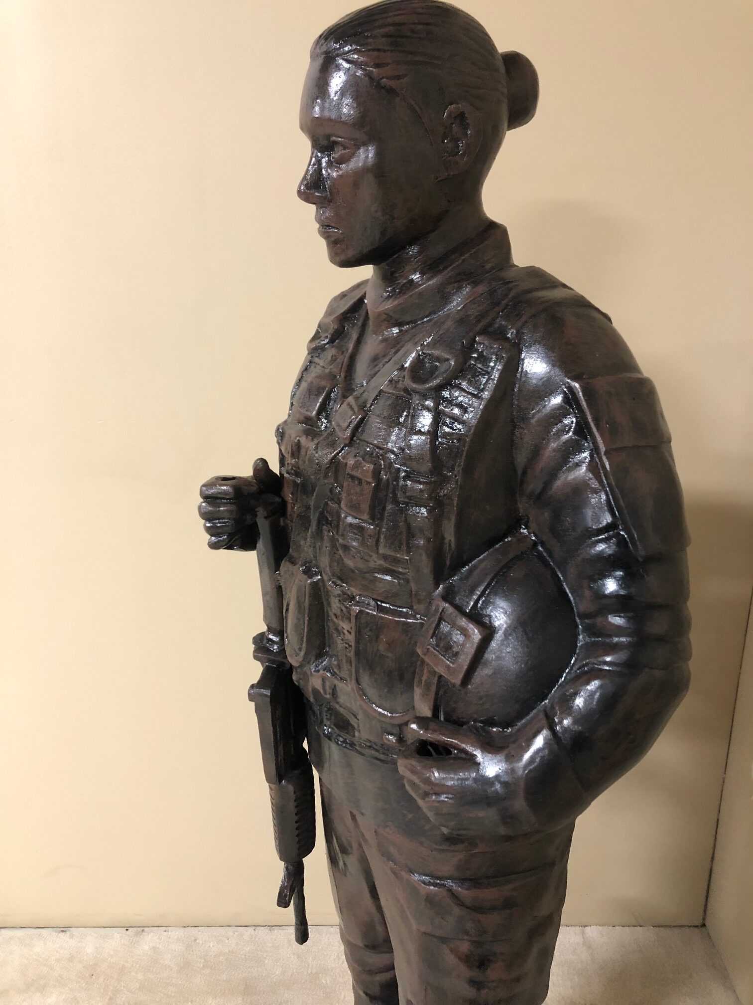 Female Standing American Soldier Statue - $3,000 - Image 4