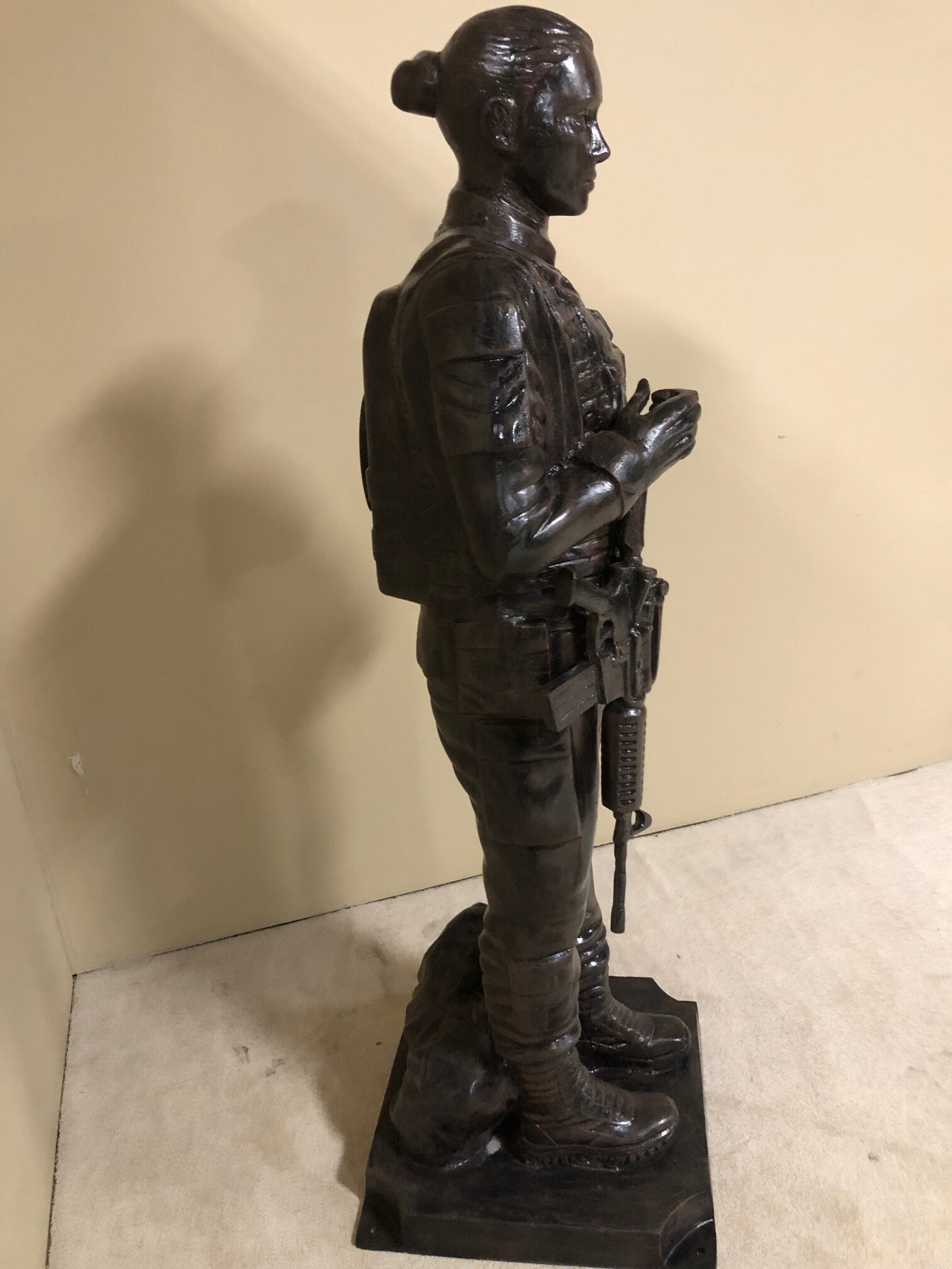 Female Standing American Soldier Statue - $3,000 - Image 5